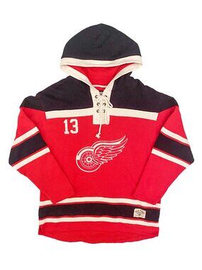 Old Time Hockey Detroit Red Wings Datsyuk Lacer Hoodie Men's L Like New